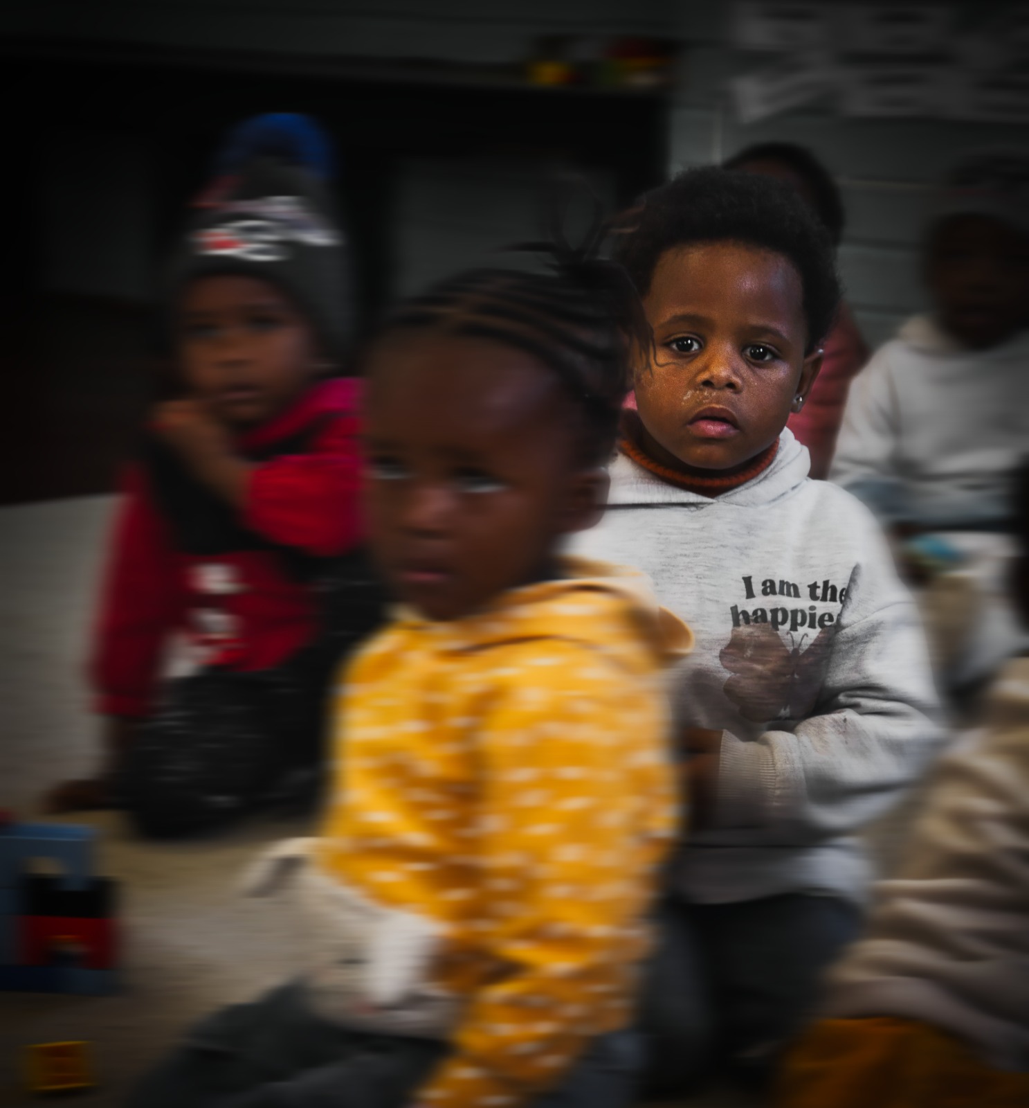 Children at an indoor gathering