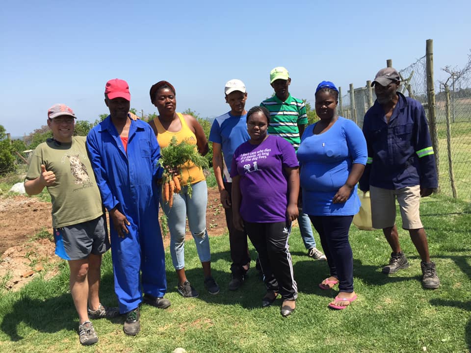 Garden team harvest